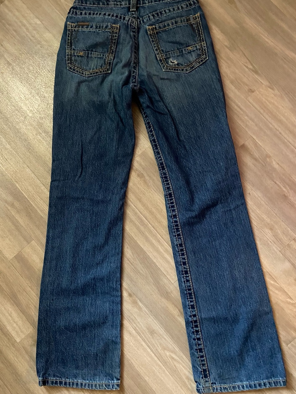 Ariat Denim B4* Slim Boys Blue Jeans Medium Wash Western Denim Pants Size 16